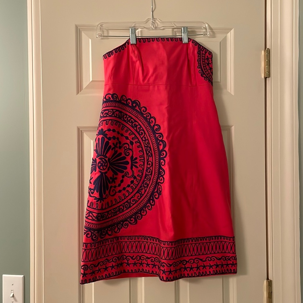 Lilly Pulitzer Size 4 Summer Strapless Dress